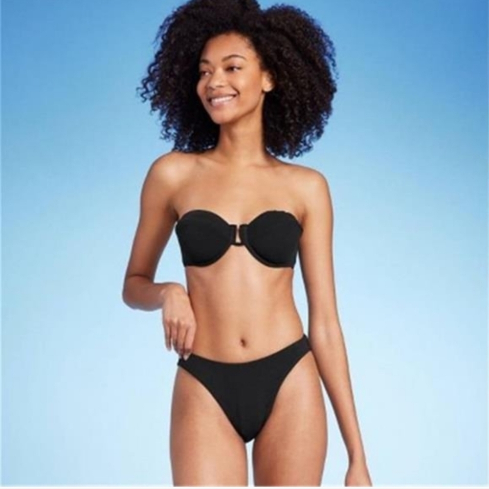 Shade & Shore Low Rise Cheeky Bikini Bottom, Size XS(0-2) RN#17730,NWT🌞